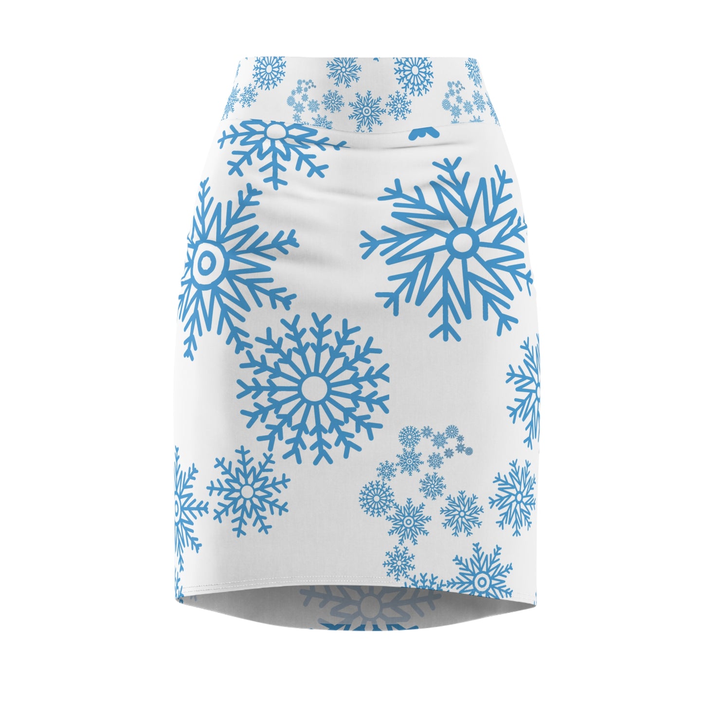 Let it Snow on White Pencil Skirt