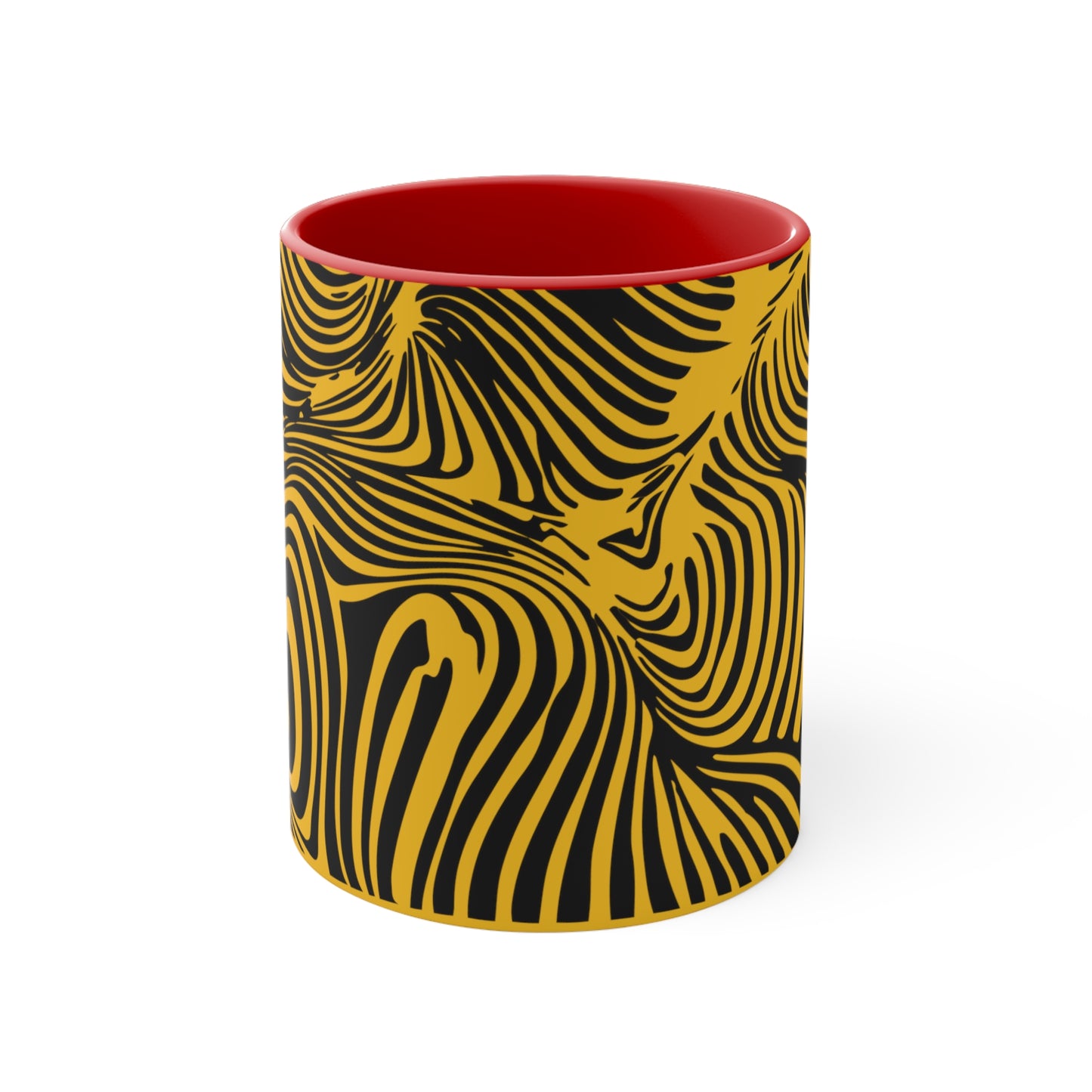 Zebra Swirl on Yellow