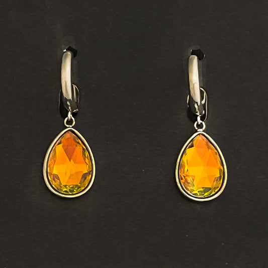 Aurora Crystal Teardrop Earrings