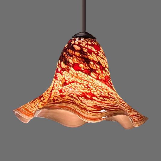 Pendant Ruffled in Paprika