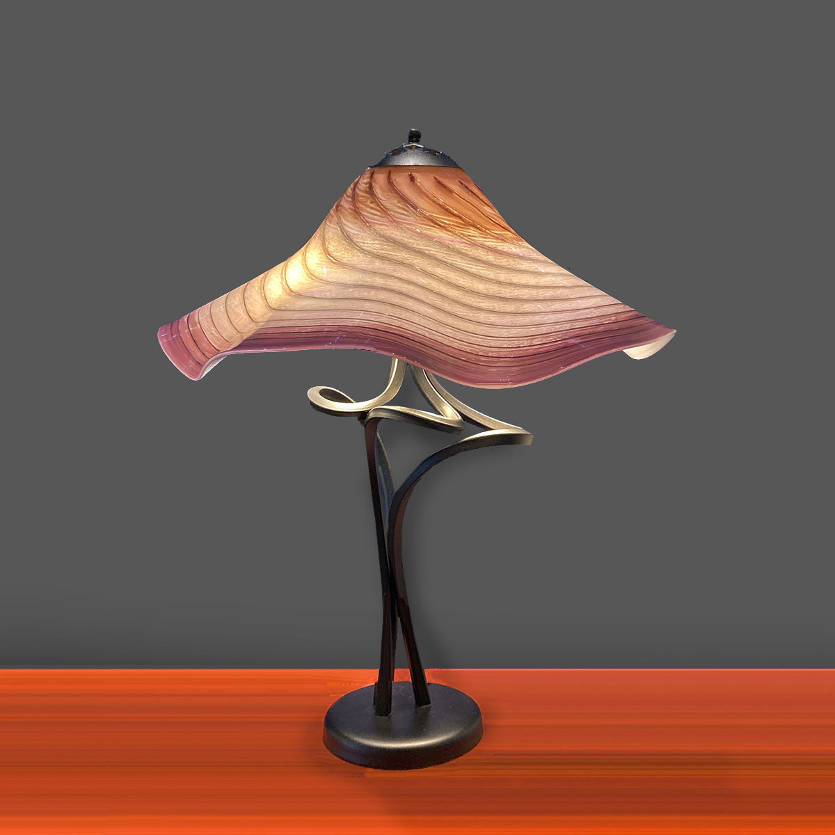 Spiral Lamp in Plumberry