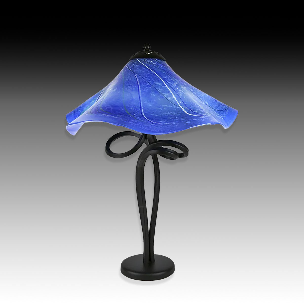 Spiral Lamp in New Blue