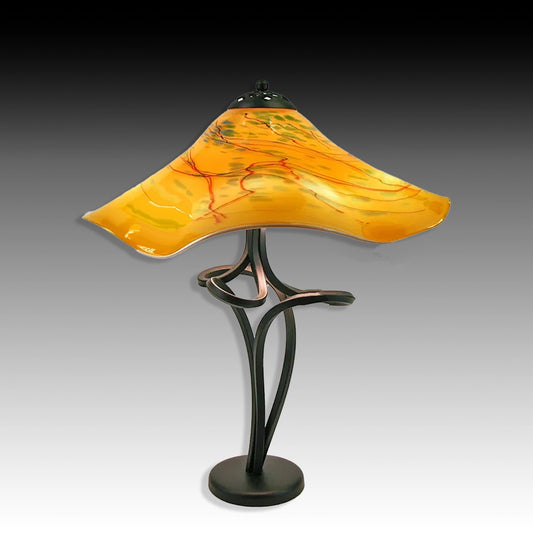 Spiral Lamp in Oriental Yellow