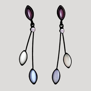 Triple Leaf Earrings