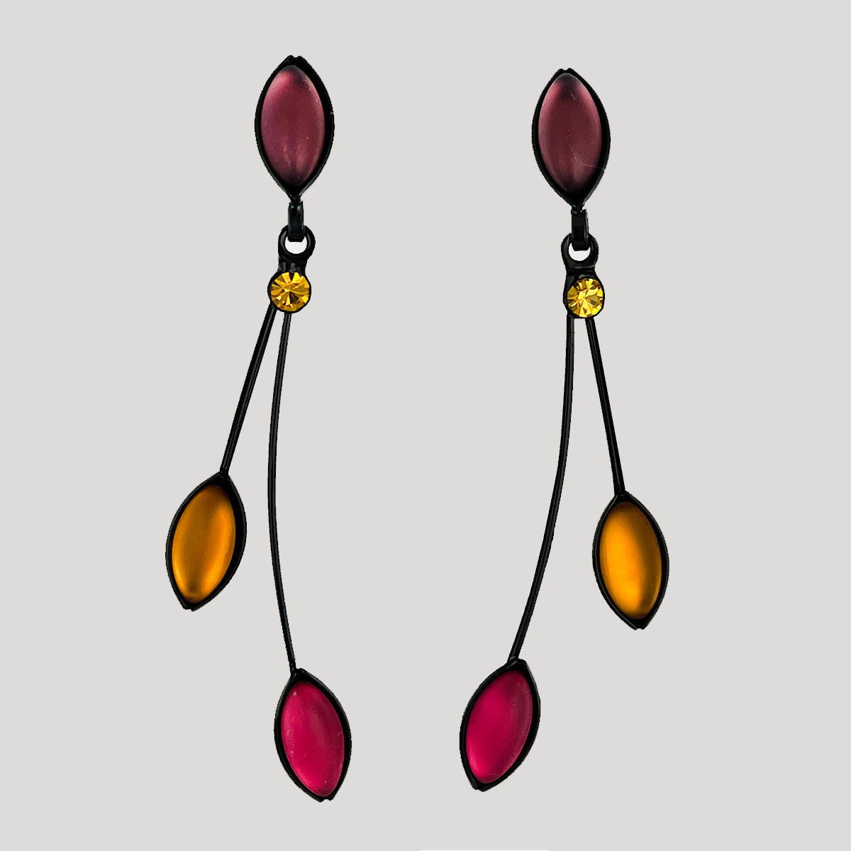 Triple Leaf Earrings