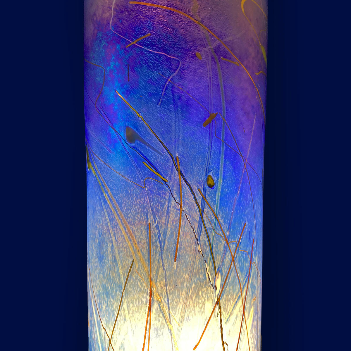 Tricil Lamp in Blue Miro