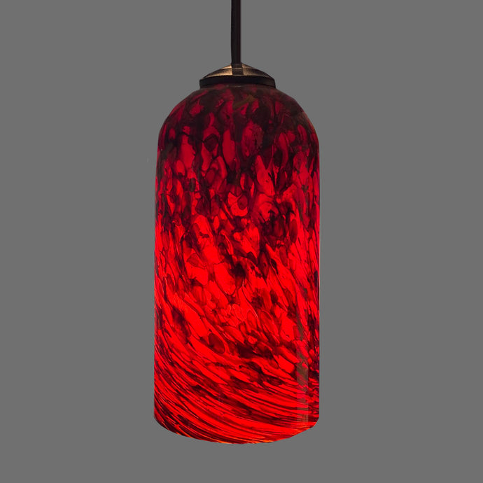 Red Cylinder Pendant