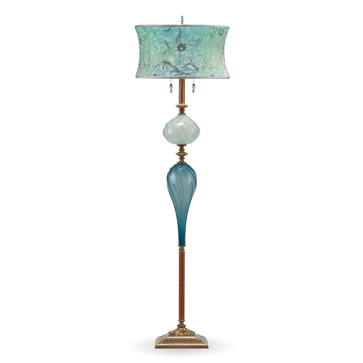 mixed media floor lamp AL by Kinzig Design. 