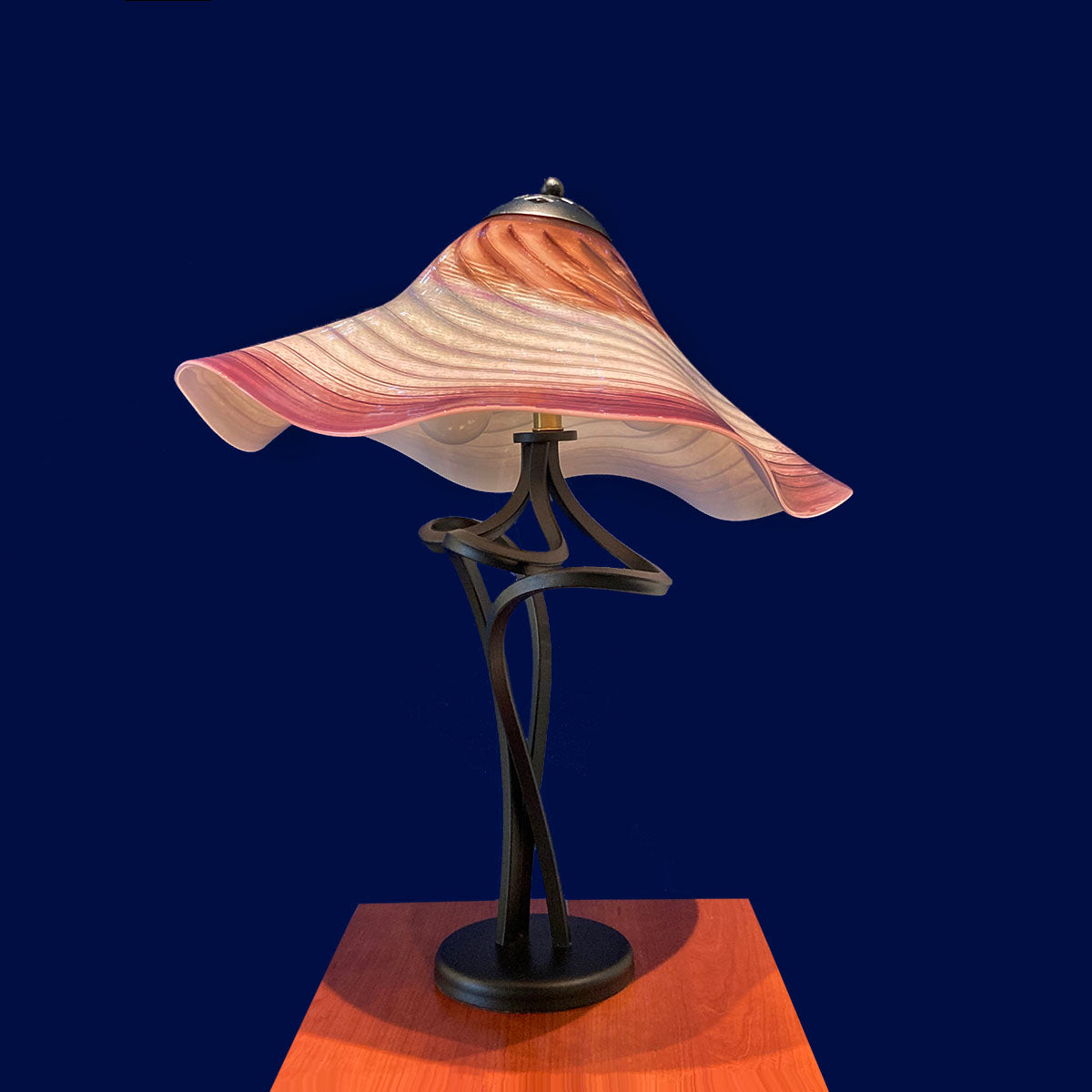 Spiral Lamp in Plumberry